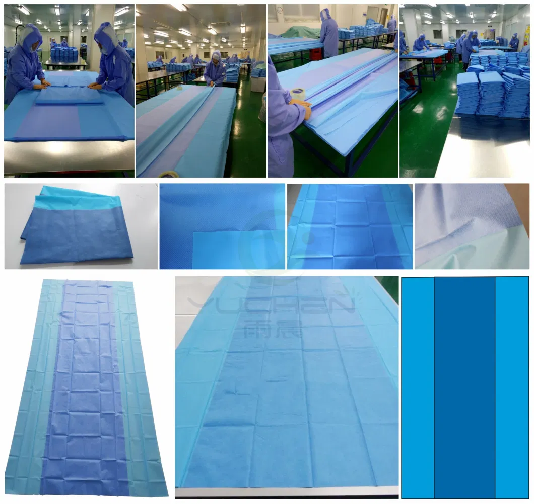 Disposable Manufacturer Non-Sterile SMS/Hydrophilic PP Reinforced Surgical Back Table Cover for Surgical Pack for Surgery for Hospital for Surgical Drape