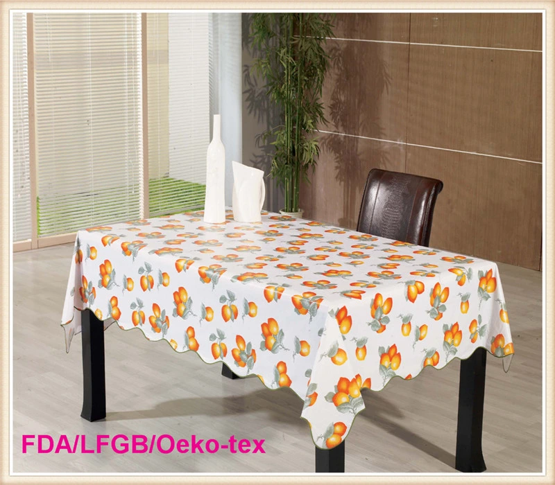 PVC Printed Tablecloth/Oilcloth LFGB Oko-Tex Wholesale China Factory