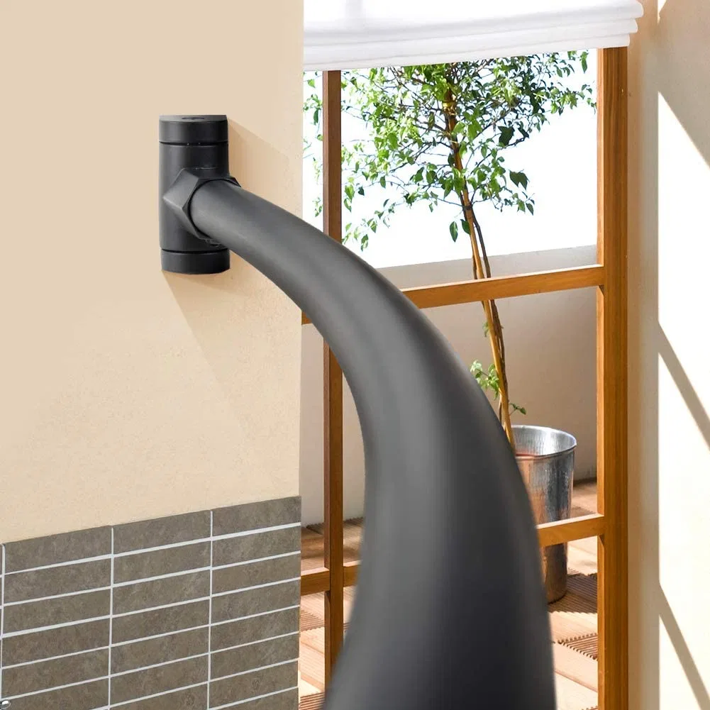 Adjustable Curved Stainless Steel Rustproof Expandable Shower Curtain Rod (14-002)