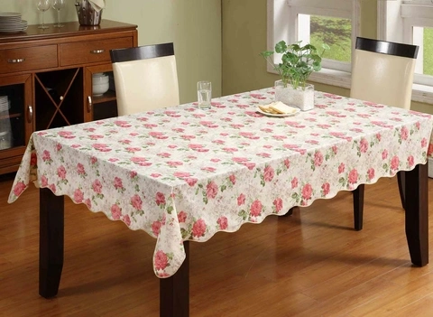 PVC with Flannel Stain-Resistant and Waterproof and Antifouling Tablecloth for Home/Hotel