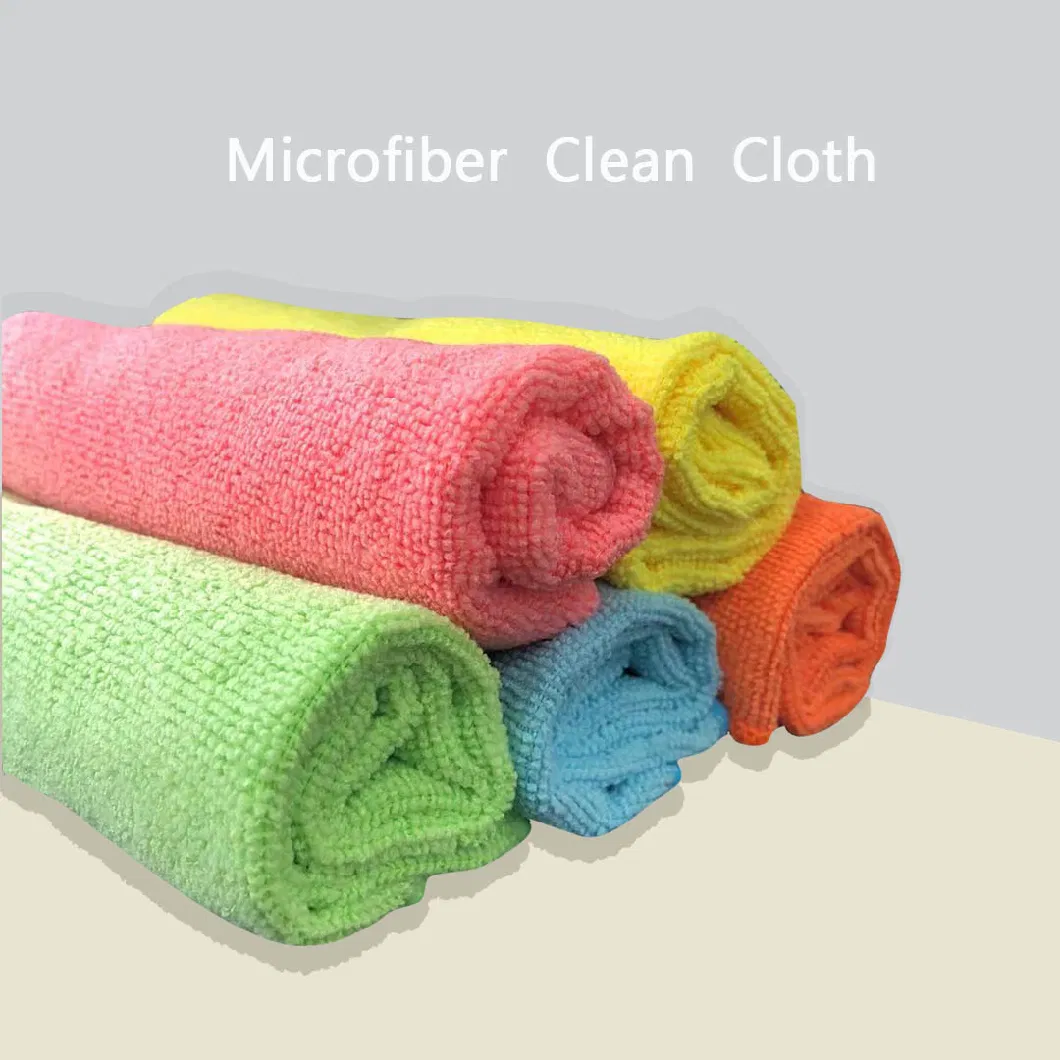 250GSM 40*40cm Microfiber Cleaning Cloth Kitchen Household Car Wash Bathroom Dish Clean
