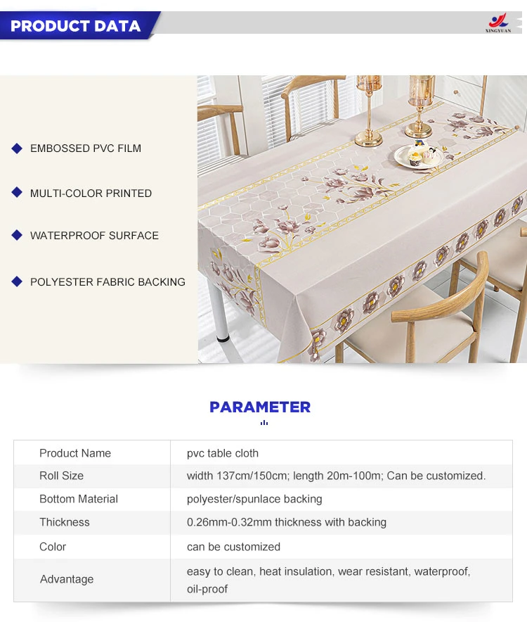 Custom Wedding Luxury Bulk Cheap PVC Polyester Rectangle Plastic Tablecloths