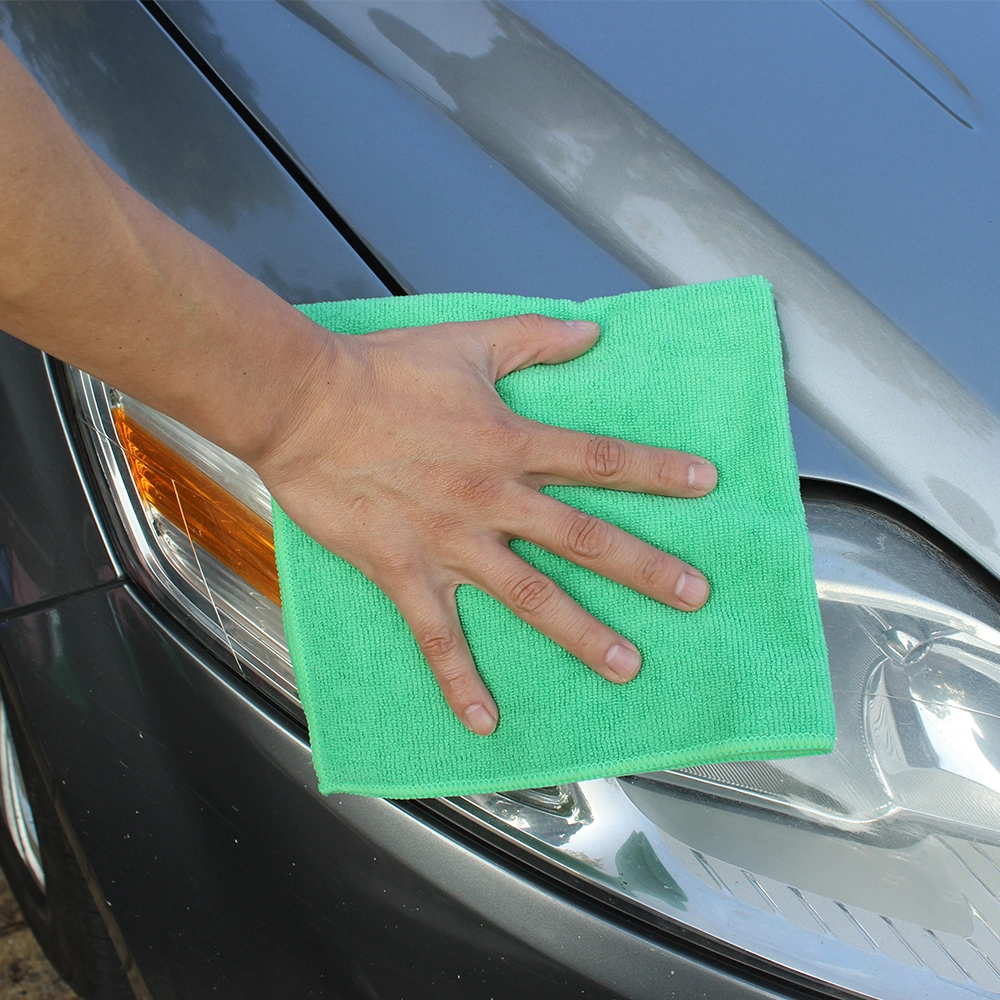 200GSM 40*40cm Microfiber Clean Cleaning Cloth for Household Car Care