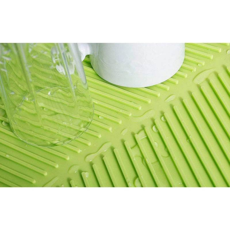 Silicone Dish Drying Mat Drain Mat Countertop Protection Esg11888