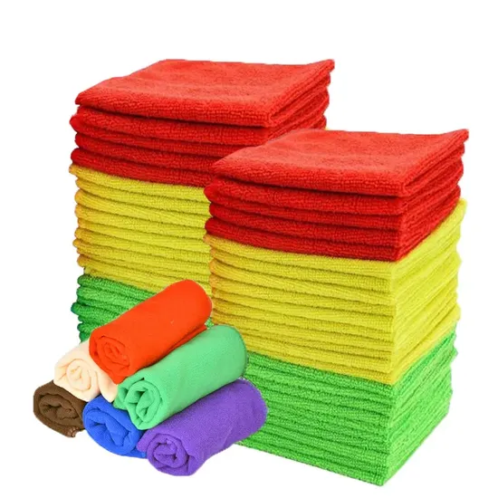 40X40cm Car Wash Towel Household Absorbent Microfiber Cleaning Cloth for Car Vehicle 