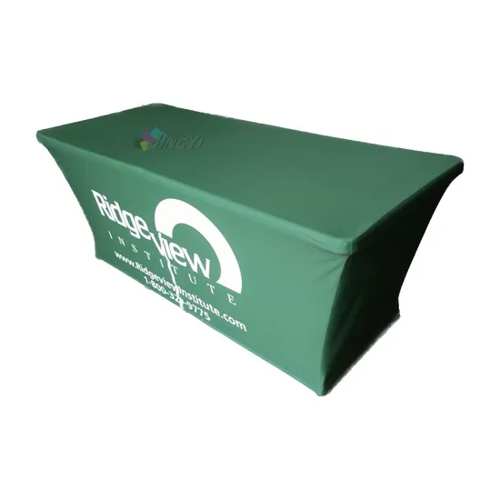 Customize Your Table Display with the 6FT Logo Antependium / Tension Table Cover for Professional Exhibitions and Conferences Displays 