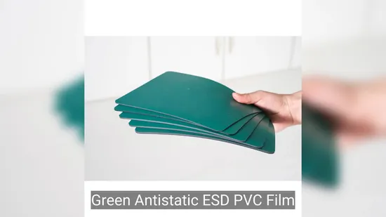 Green ESD Table Cloth PVC Sheets Antistatic and Durable Quality 