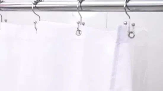 Popular Rustproof Metal Shower Curtain Rod Accessories Rings Hooks