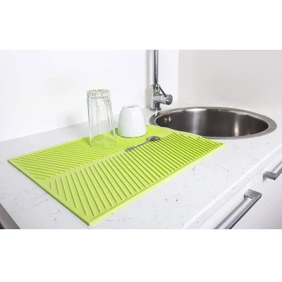 Silicone Dish Drying Mat Drain Mat Countertop Protection Esg11888