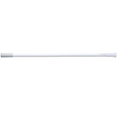 White Straight Telescopic Rod Curtain/Shower Rod